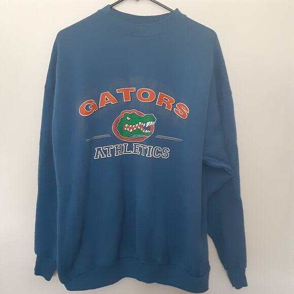 Vtg Florida Gators Athletics Crewneck Sweatshirt Mens Size XL Blue NCAA - Picture 1 of 7